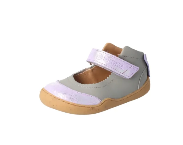 bLifestyle MANIOLA nappa taupe Mary Jane barefoot balerina